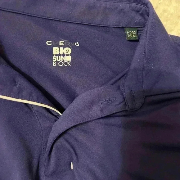 - Chervo long sleeve polo size 50 (M) bio sun block (J108) - Picture 8 of 9